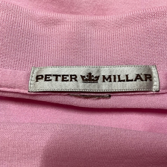 PETER MILLAR Jersey Knit Pink Short Sleeve Golf Polo US Sz XXL - Picture 5 of 11